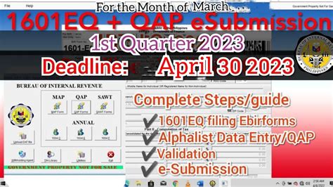Submitting the quarterly alphabetical list of payees (QAP).